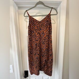 Sanctuary Brown and Black Animal Print Mini Dress
